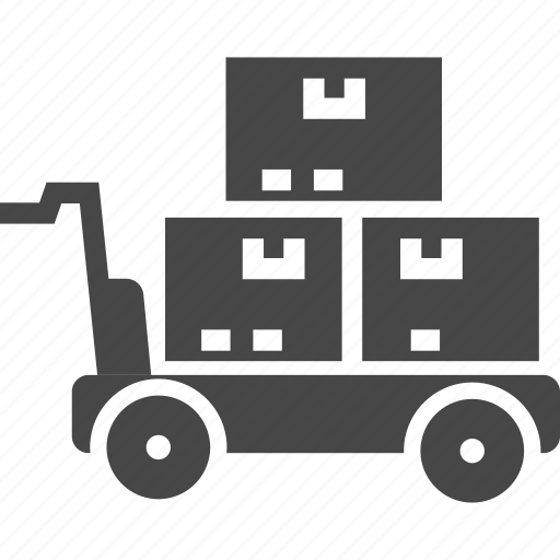 Boxes, cargo, hand, truck icon - Download on Iconfinder