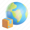 worldwide, delivery, business, shipment, package, earth, world, planet, box 