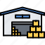 box, building, courier, delivery, parcel, warehouse 