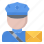 courier, delivery, letter, parcel, postman, warehouse 
