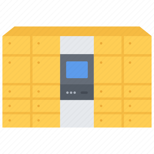 Box, courier, delivery, parcel, postamat, warehouse icon - Download on Iconfinder