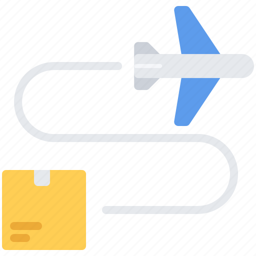 Airplane, box, courier, delivery, parcel, plane, warehouse icon - Download on Iconfinder