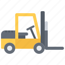 box, courier, delivery, forklift, parcel, warehouse