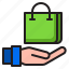 bag, business, hand, money, shopping 