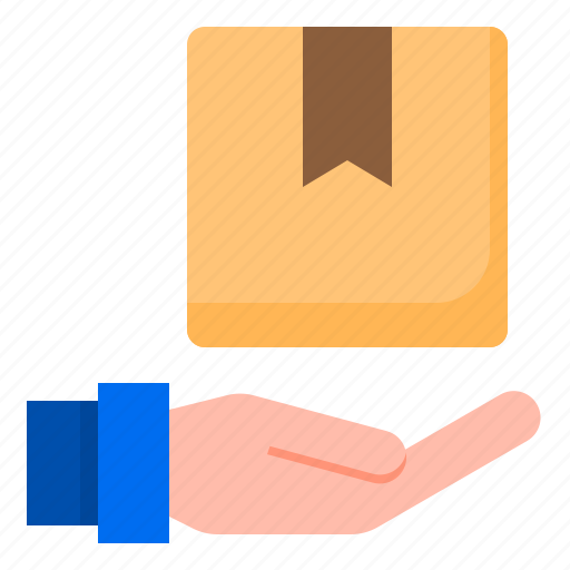 Box, delivery, hand, package, shipping icon - Download on Iconfinder