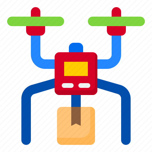 Box, delivery, drone, package, shipping icon - Download on Iconfinder