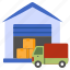 warehouse, storehouse, storeroom, depot, logistic storage 