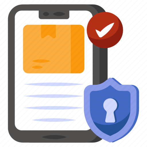 Mobile parcel security, package security, parcel protection, parcel safety, locked package icon - Download on Iconfinder