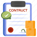 logistic contract, agreement, signature, parcel agreement, package agreement \