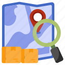 search map, map analysis, explore map, geolocation, gps