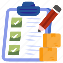 logistic list, logistic plan, checklist, todo list, worksheet