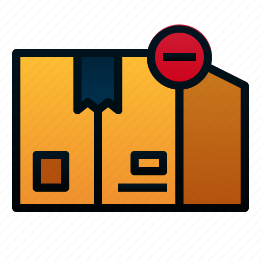 Box, cardboard, delete, delivery, logistic, package, shipping icon - Download on Iconfinder