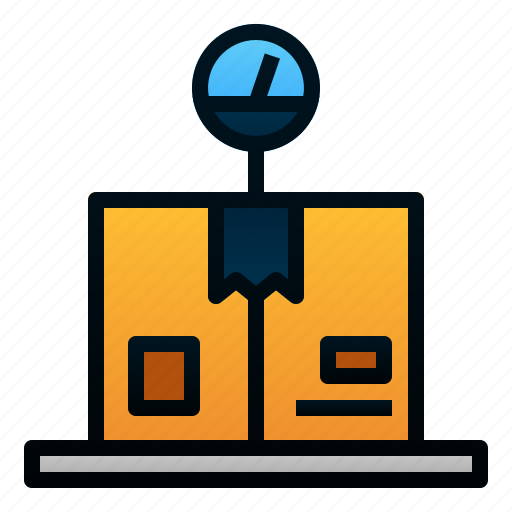 Box, delivery, logistic, package, sclaes, shipping, weight icon - Download on Iconfinder