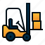 delivery, forklift, logistic, package, transportation 