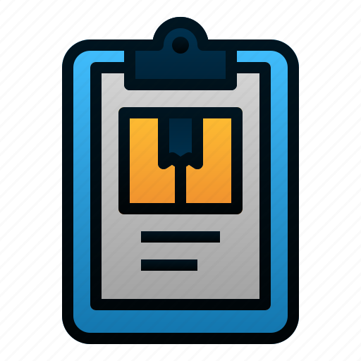 Clipboard, delivery, logistic, package, report icon - Download on Iconfinder