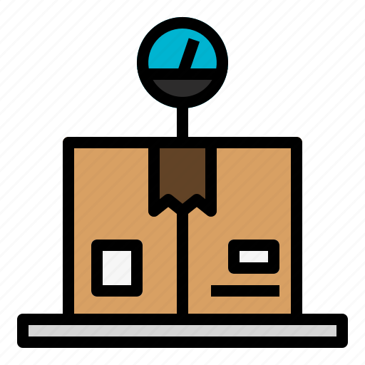 Box, delivery, logistic, package, sclaes, shipping, weight icon - Download on Iconfinder
