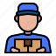 avatar, delivery, delivery man, logistic, man, shipping 