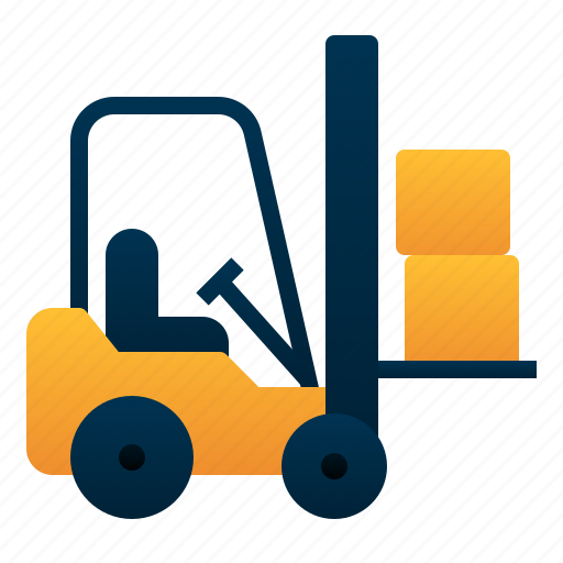 Delivery, forklift, logistic, package, transportation icon - Download on Iconfinder