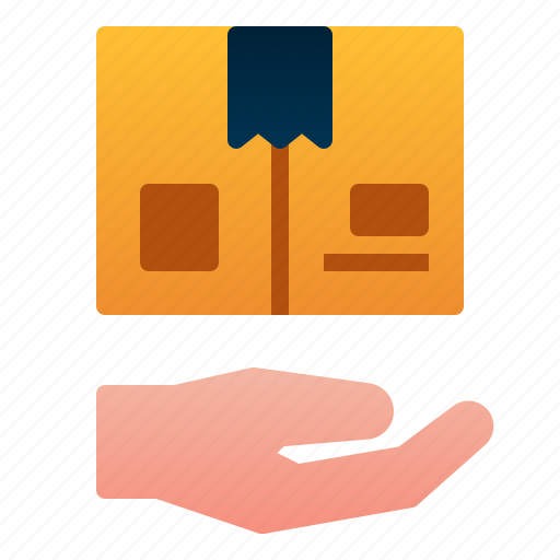 Box, cardboard, delivery, hand, logistic, package, take icon - Download on Iconfinder