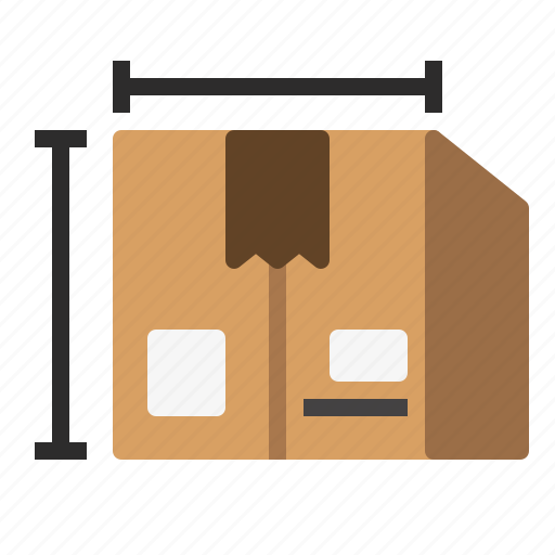 Box, cardboard, delivery, logistic, package, scale, shipping icon - Download on Iconfinder