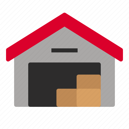 Building, delivery, logistic, shipping, storage, warehouse icon - Download on Iconfinder