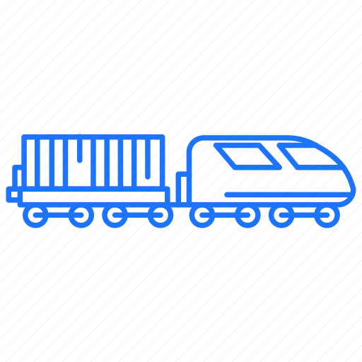 Cargo, railway, shipping, train, transport icon - Download on Iconfinder