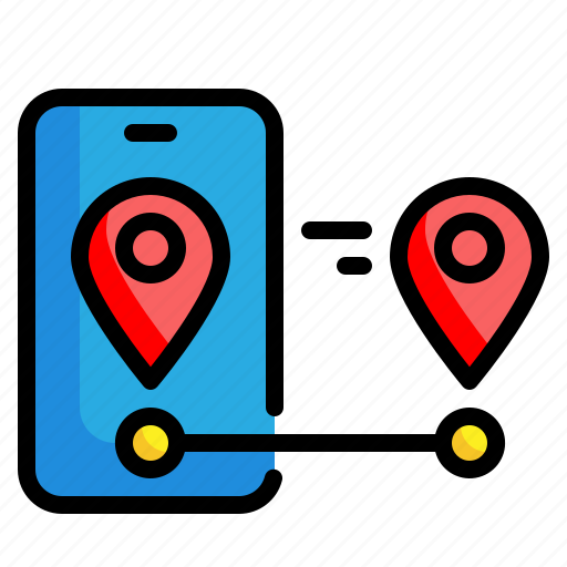 Gps, navigation, pin, direction, location, mobile icon - Download on Iconfinder