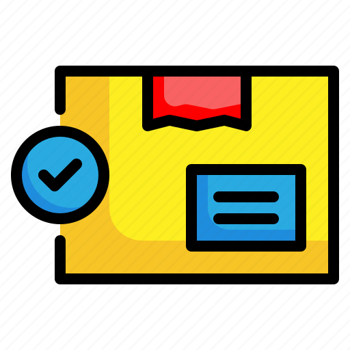 Box, check, package, delivery, gift, parcel icon - Download on Iconfinder