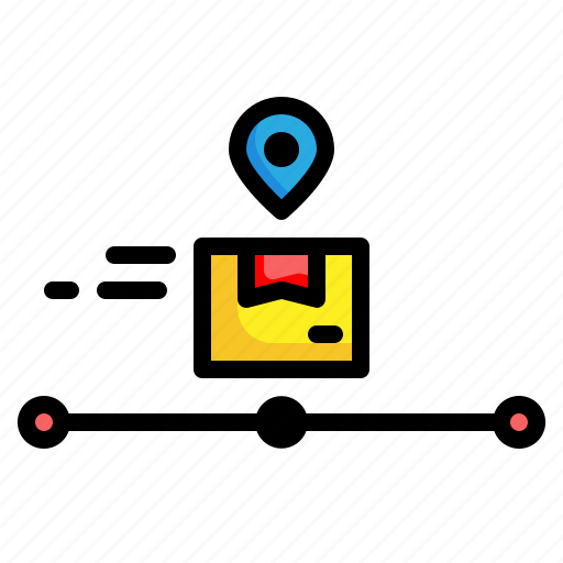Box, gps, location, package, delivery, tracking, pin icon - Download on Iconfinder