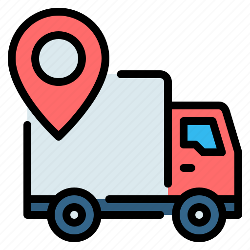 Cargo, delivery, location, placeholder, shipping, tracking, truck icon - Download on Iconfinder