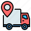 cargo, delivery, location, placeholder, shipping, tracking, truck 