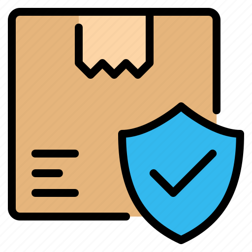 Delivery, insurance, protected, protection, security, shield, shipping icon - Download on Iconfinder