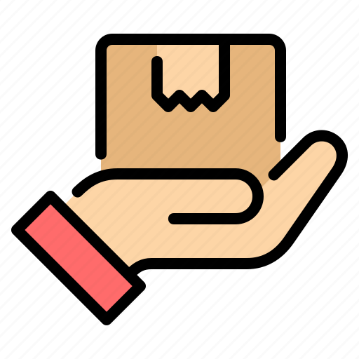 Box, deliver, delivery, give, hand, package, packing icon - Download on Iconfinder