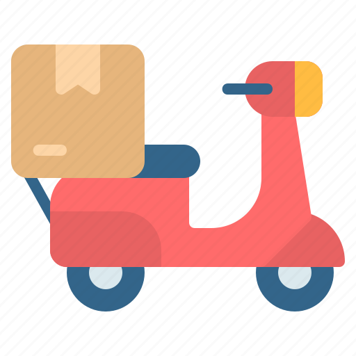 Bike, delivery, motorbike, motorcycle, scooter, shipping, takeaway icon - Download on Iconfinder