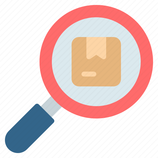 Box, delivery, glass, magnifying, package, search, tracking icon - Download on Iconfinder