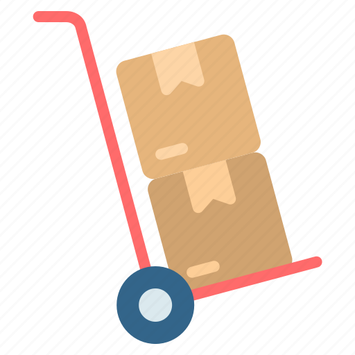 Box, boxes, cart, delivery, package, shipping, trolley icon - Download on Iconfinder