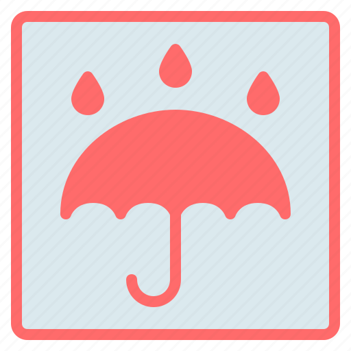Box, delivery, fragile, keep dry, shipping, umbrella, warning icon - Download on Iconfinder