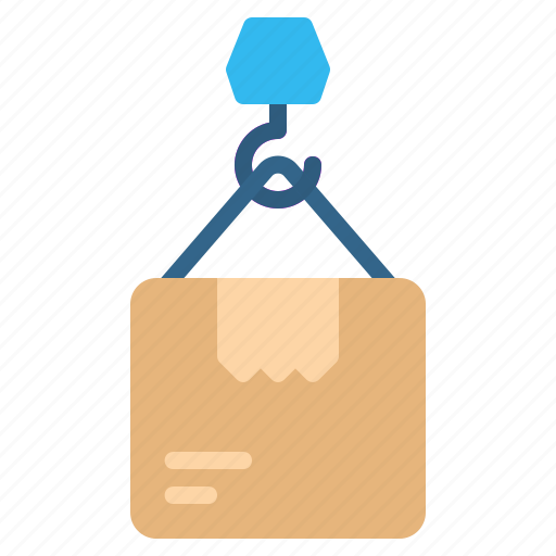 Box, crane, delivery, hook, logistic, package, shipping icon - Download on Iconfinder