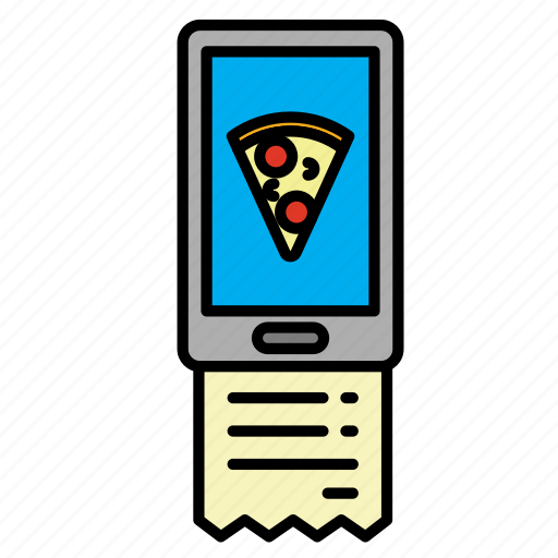 Charge, delivery, food, mobile, order, receipt, smart order icon - Download on Iconfinder