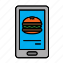 delivery, food, hamburger, menu, mobile, smart order