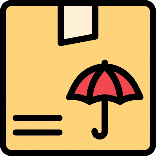 Keep dry, parcel, logistics, box, shipping icon - Download on Iconfinder