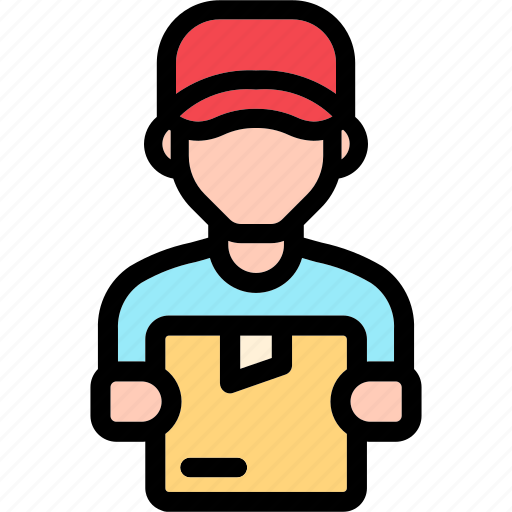Delivery, man, courier, package, shipping icon - Download on Iconfinder