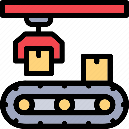 Conveyor, packages, processing, belt, logistics icon - Download on Iconfinder