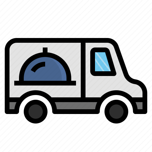 Delivery, food, online, restaurant, service, van icon - Download on Iconfinder
