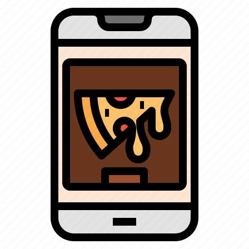 Ecommerce, mobile, online, order, pizza, smartphone icon - Download on Iconfinder