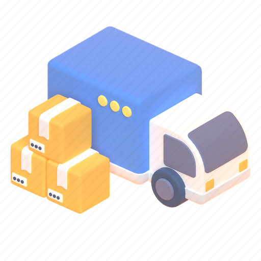 Delivery, car, isometric 3D illustration - Download on Iconfinder