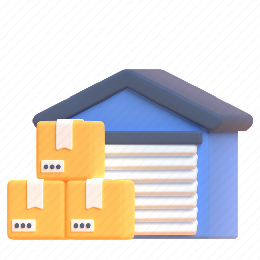 Warehouse 3D illustration - Download on Iconfinder