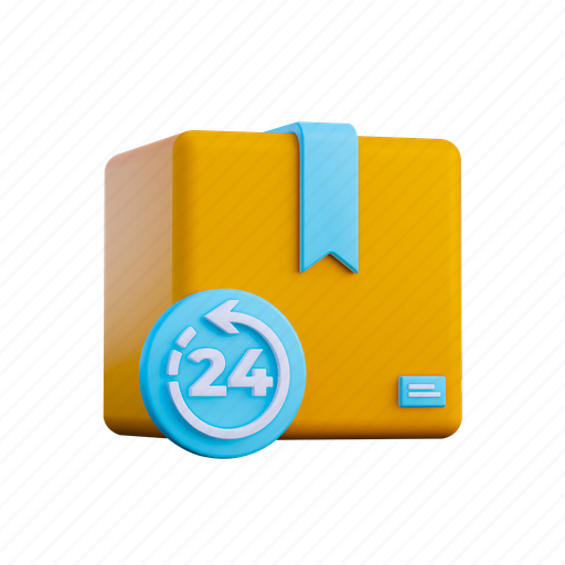 .png, 24 hours delivery, 24 hr service, 24 hours service, 24-hours-support, 24-hours, customer-support 3D illustration - Download on Iconfinder