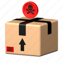 dangerous goods, box, delivery, transportation, package 