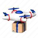 drone delivery, box, delivery, gift, logistic, logistics 
